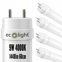ECOLIGHT 4x LED trubicové svetlo 60cm 9W 1440lm neutrálna biela 4000k