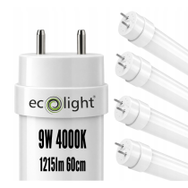 ECOLIGHT 4x LED žiarivka t8 9W 1215lm 60cm 4000k neutrálna biela