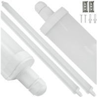 BERGE 2X LED svietidlo hermetické 120cm 60W 6600lm 4000k IP65