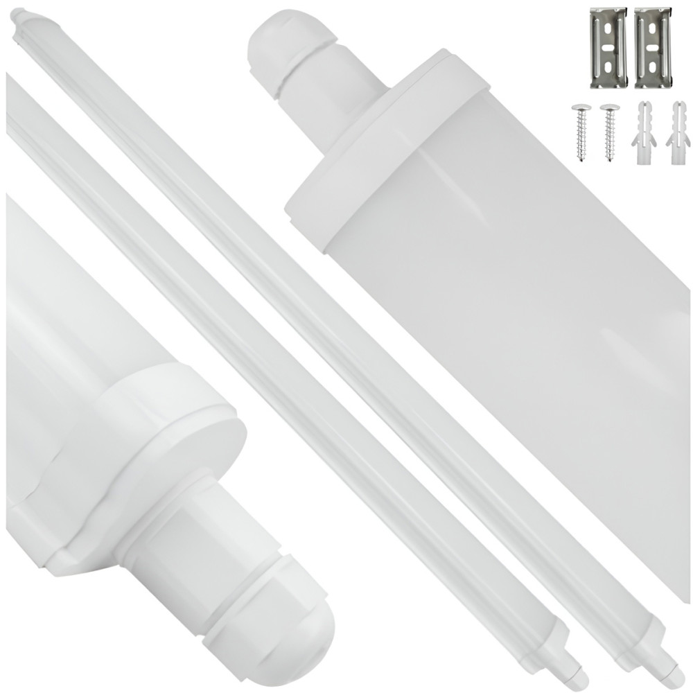 BERGE 2X LED svietidlo hermetické 120cm 60W 6600lm 4000k IP65