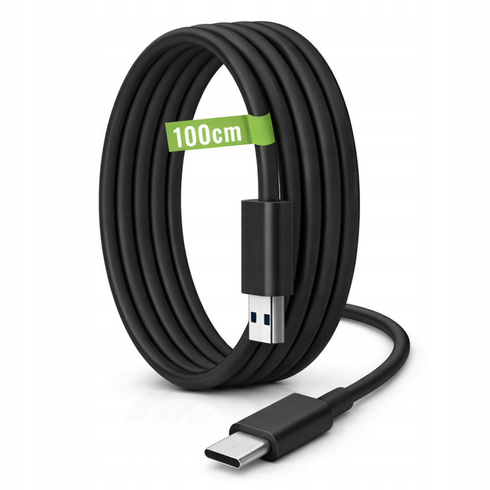 BERGE 1m sieťový kábel usb-a - usb-c 20W čierny na nabíjanie a prenos dát