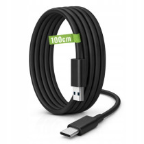 BERGE 1m sieťový kábel usb-a - usb-c 20W čierny na nabíjanie a prenos dát