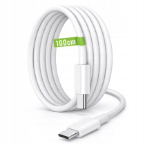 BERGE 1m sieťový kábel usb-c - usb-c 20W biely na nabíjanie a prenos dát