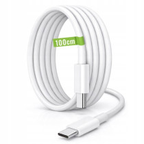 BERGE 1m sieťový kábel usb-c - usb-c 20W biely na nabíjanie a prenos dát