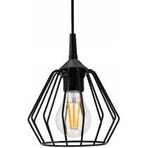 BERGE Závesný stropný lumper LED E27 nastaviteľný 0-100 cm hliníkové tienidlo