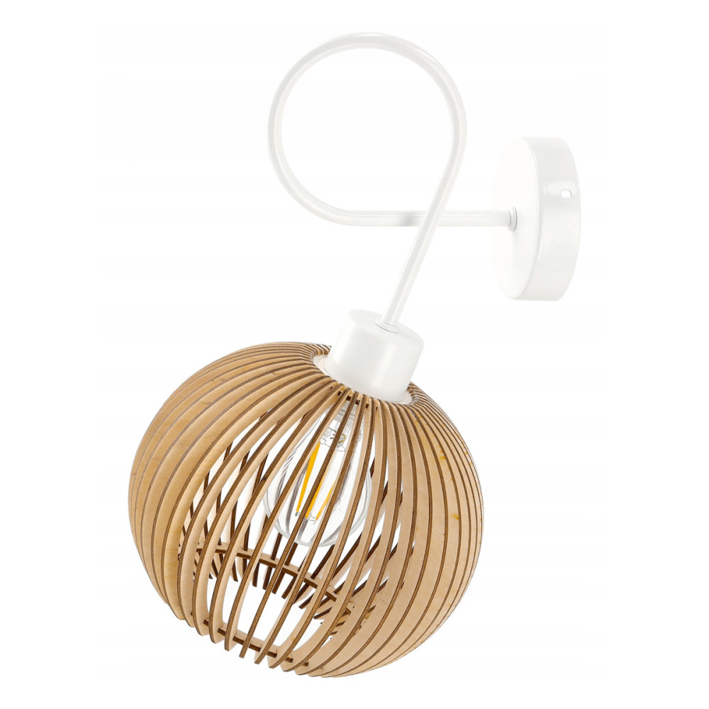 BERGE Drevená stropná nástenná lampa luca