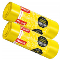 BERGE 2x paclan 120l vrecia na odpad na triedenie - 10 ks - žlté plastové kovové