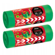 BERGE 2x paclan multitop univerzálne voňavé vrecia na odpadky 35l 20 kusov