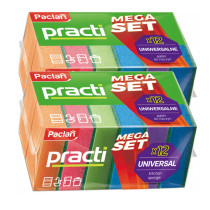 BERGE 2x sada čističov špongií na riad, 12 farieb