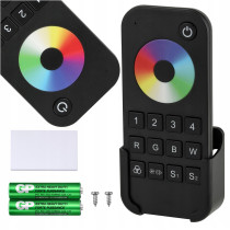 BERGE Diaľkové ovládanie pre RGB rgbw LED pásiky, zónové rf rádio, 4 zóny, dotykové prémiové