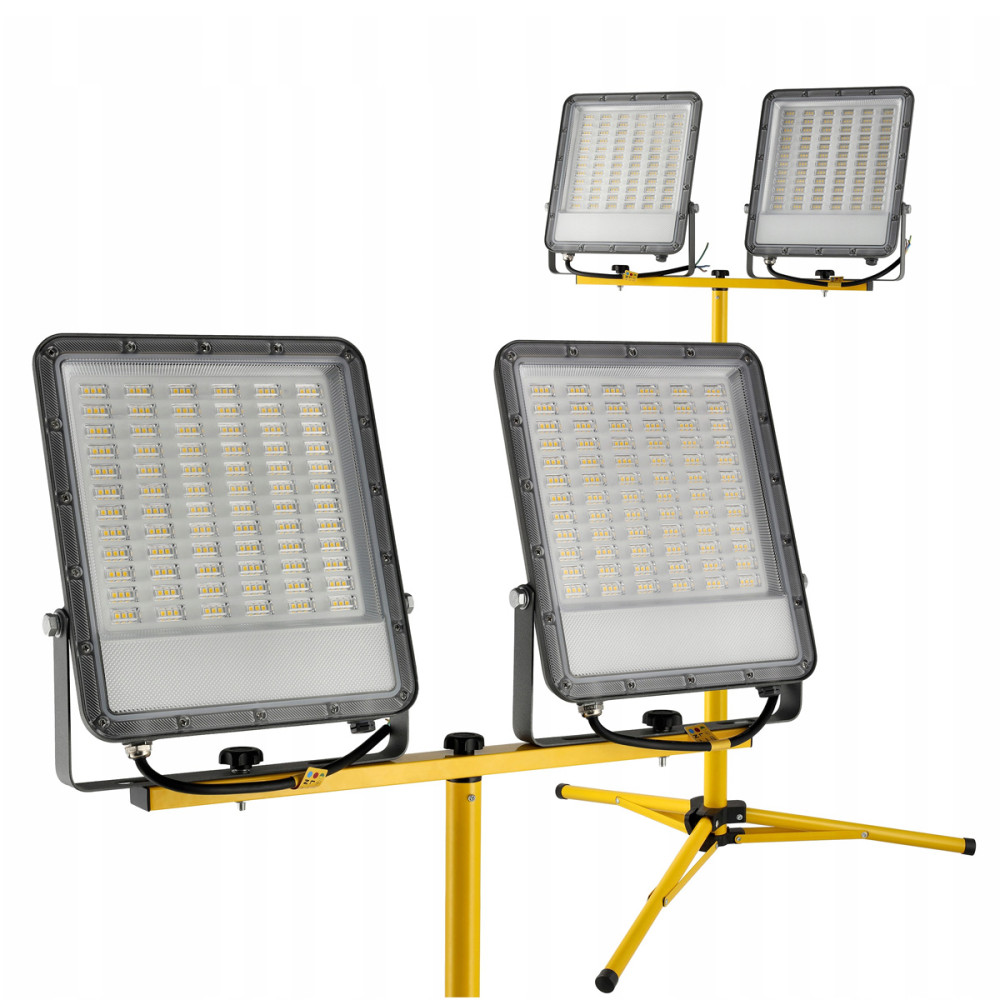 BERGE LED stavebný reflektor 300W, 2x150w, 27000lm