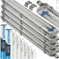 BERGE Hermetická LED lampa PHILIPS 4x 120cm + 8x LED žiarivky 35W 6500k