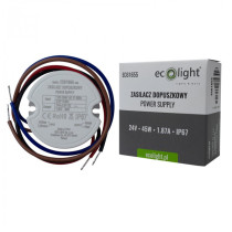 BERGE Napájací zdroj pre LED diódy 24V 45W IP67 pre rozvádzač FI60 50x22 1,87A