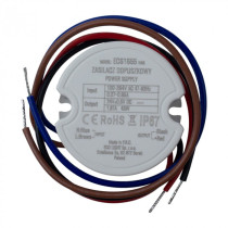 BERGE Napájací zdroj pre LED diódy 24V 45W IP67 pre rozvádzač FI60 50x22 1,87A