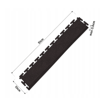 BERGE Bočná hrana pre PC garážovú dosku 50x50x0, 6cm