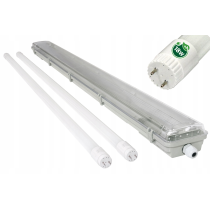BERGE Hermetické LED svietidlo 120 cm lampa + 2x žiarivky 6000K