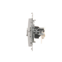 Kontakt Simon - Dvojitá počítačová zásuvka SIMON54 D62.01/11, RJ45 kat6 s protiprachovou clonou, Biela