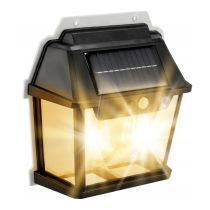 BERGE Solárna lampa s pohybovým senzorom 2 LED IP54