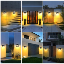 BERGE Solárna lampa s pohybovým senzorom 2 LED IP54