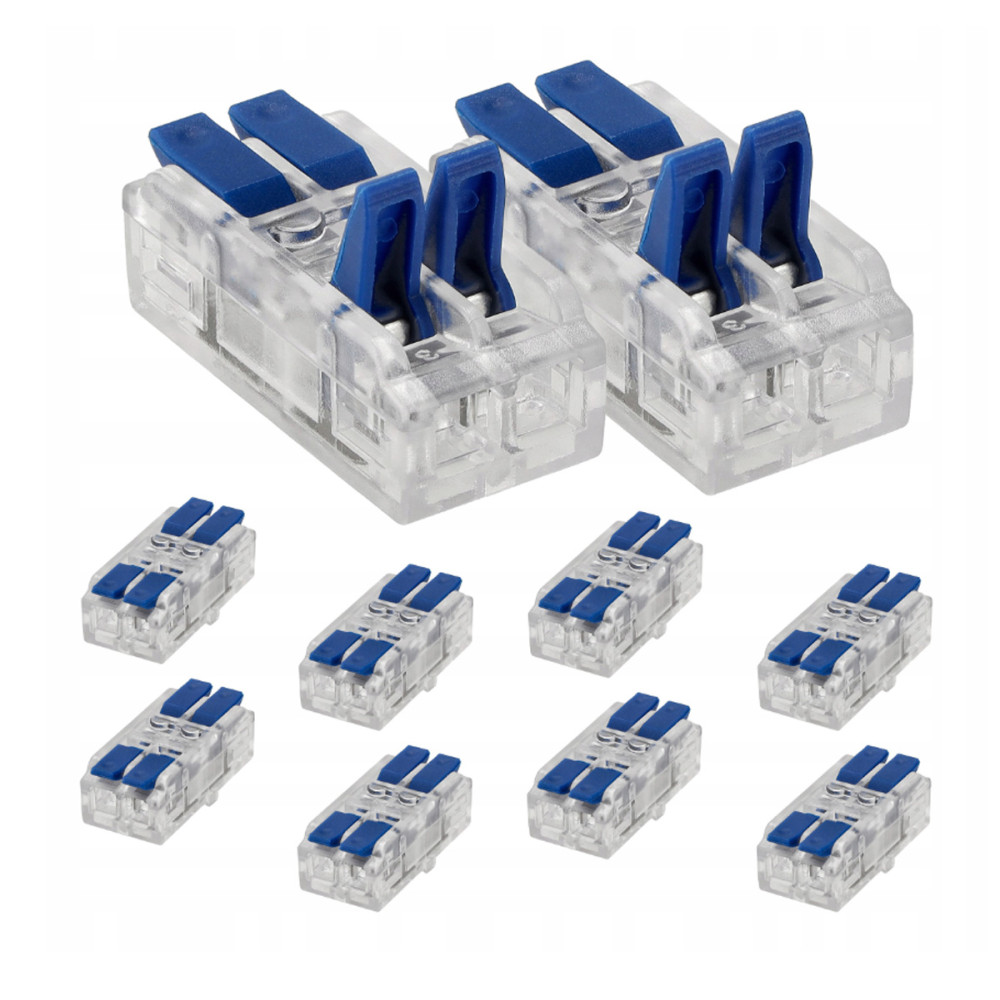 BERGE SADA 10 ks 2-kolíkových 4 mm elektrických rýchlospojok