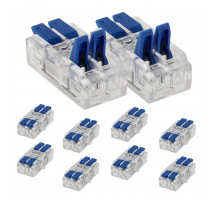 BERGE SADA 10 ks 2-kolíkových 4 mm elektrických rýchlospojok