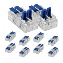 BERGE SADA 10 ks 2-kolíkových 4 mm elektrických rýchlospojok