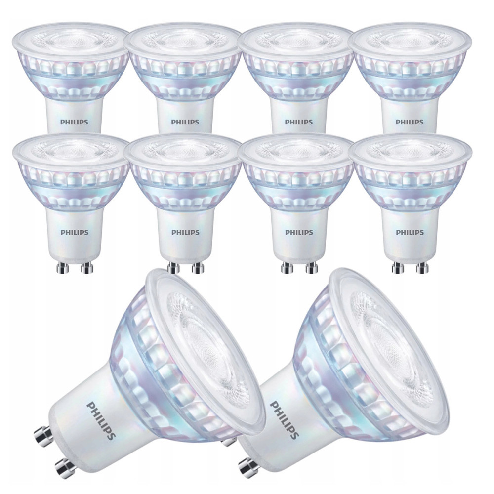 PHILIPS 10x LED žiarovka GU10 6,7 W 730lm - neutrálna biela 4000k