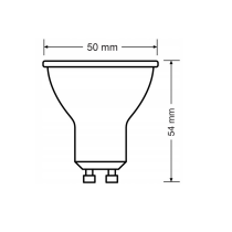 6x LED žiarovka PHILIPS GU10 - 4,7W - teplá farba - corepro 36°