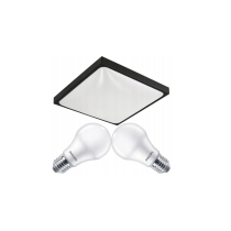 Milio LED stropné svietidlo 2xe27 - čierne - IP20 - 2x žiarovka PHILIPS 10W