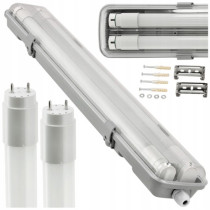 BERGE LED svietidlo hermetické na povrchovú montáž 150 cm + LED trubice 48 W sada