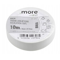 BERGE 10M 15MM IZOLAČNÁ PÁSKA BIELA PVC IZOLÁCIA KÁBLOVÁ IZOLÁCIA 10 METROV