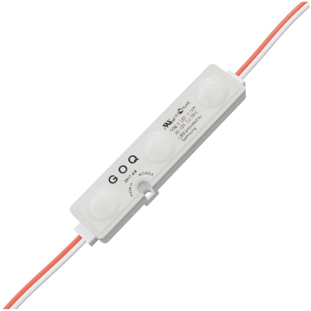 BERGE LED MODUL 12V 3x2835 SMD VONKAJŠÍ VNÚTORNÝ IP68 0,72W 3000K SAMSUNG