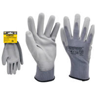CROWNMAN Rukavice s PU povrchovou úpravou 8"/M