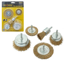 CROWNMAN Sada 5 drôtených kief 6 mm