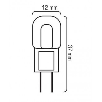 LED žiarovka 1.5W Teplá biela 12V AC/DC