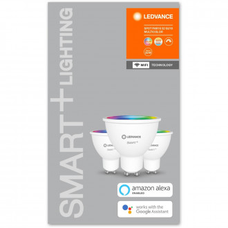 3PAK LED žiarovka GU10 5W 350lm CCT LEDVANCE SMART+ WiFi RGB Stmievateľná